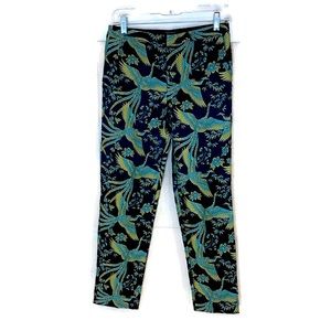 Scotch and Soda Green Brocade Tapered Pant